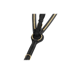 Brass Clinchered <b>Padded</b> Breastplate With <b>Running</b> Attachment Matching Elastic - Product Image 3
