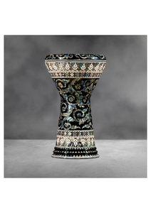 Auténtica Darbuka Gawharet El Fan Blue Pearl Serpent Sombaty de 23 cm, Doumbek Egipcio - Product Image 6