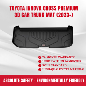 TPE de 3mm de alta calidad para Toyota Innova Cross All-Weather Floor Mat Black 60x70cm Tamaño Viet Nam Nuevo juego completo de garantía de 2 años - Product Image 3