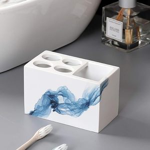 Ensemble d'accessoires de salle de bain en résine de style ange 4 pièces de luxe à usage domestique ou hôtelier de qualité, y compris plateau et bouteille de savon artisanat en résine - Product Image 3