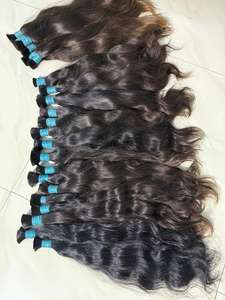 Meilleure qualité 100% extensions de cheveux humains indiens bruts paquets de trame corporelle ondulés approvisionnement en gros de vendeur de confiance - Product Image 3