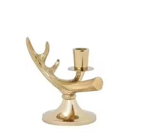 Portavelas en forma de cuerno de reno soporte de luz en T soporte de luz de vela hecho a mano iluminación interior calidad Premium llegada caliente - Product Image 1