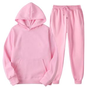 ชุดกีฬาแบบสวมหัวมีฮู้ดสำหรับผู้ชาย, ชุดวอร์มแขนยาวกางเกงผ้าฟลีซให้ความอบอุ่นไซส์ใหญ่เสื้อผ้ากีฬาฤดูหนาว - Product Image 2