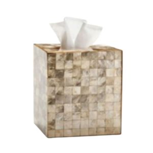Capiz Shell <b>Tissue</b> <b>Box</b> Elegant Natural Material for Home or Office Use - Product Image 2
