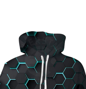 เสื้อฮู้ด100% มีซิปสำหรับผู้ชายเสื้อฮู้ดผ้าฝ้ายพิมพ์ลายตามสั่ง - Product Image 4