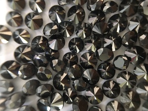Natural Black Diamond 2-3 mm Size Excellent Cut and Clarity Faceted Round Loose <b>Stone</b> <b>Beads</b> for Jewelry - Product Image 5