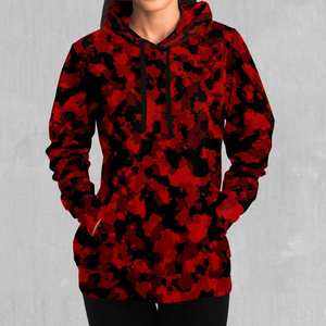 Nuevo 2025 de alta calidad personalizado sublimado hombres camuflaje rojo Camo diseño personalizado o Color poliéster invierno Camo sudaderas con capucha - Product Image 3