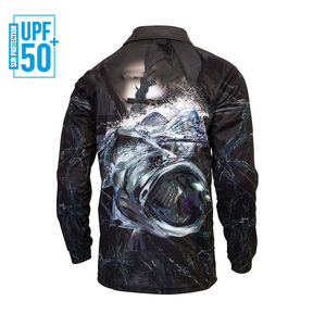 Prix de gros – Polos de pêche 100 % polyester imperméables et respirants, confortables, protection UPF 50+, vêtements de pêche - Product Image 5