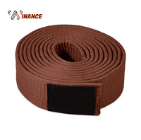 Ceinture de Jiu Jitsu Brésilien 100% Coton Arts Martiaux sur Mesure Porter Karaté Taekwondo BJJ Gi Jiu Jitsu Sportswear OEM Disponible