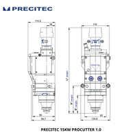 Tête de découpe laser à fibre à mise au point automatique Precitec ProCutter 1.0 15KW F100/200, pièces laser Precitec pour machine de découpe laser