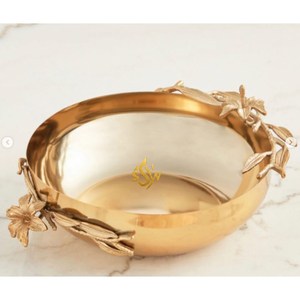 ชามช็อคโกแลตโลหะสำเร็จรูปสีทองดีไซน์สวยงานแฮนด์เมดชามใส่ลูกอม - Product Image 3