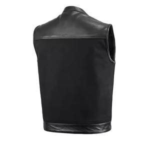 Gilet décontractée d'hiver pour hommes Gilet mince en cuir à la mode pour hommes Gilet classique Vintage Gilet Style européen pour hommes - Product Image 6