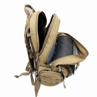 Mochila táctica personalizada de 45L, mochila Molle impermeable Unisex con cierre de cremallera, forro de poliéster para senderismo y Camping