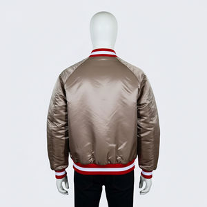 Veste bomber en laine de haute qualité, veste de sport universitaire pour hommes, lettres brodées sur le devant, veste d'hiver grande taille pour hommes - Product Image 2