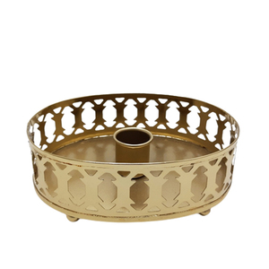 Bougeoir en métal décoratif en aluminium Bougeoir de petite taille de couleur marron pour le salon et la décoration de mariage - Product Image 5