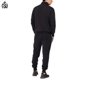 Survêtement Respirant 100% Coton pour Homme Marque Privée Ensembles à Fermeture Éclair Style Solide avec Logo Personnalisé Produit Tendance Haut de Gamme - Product Image 6