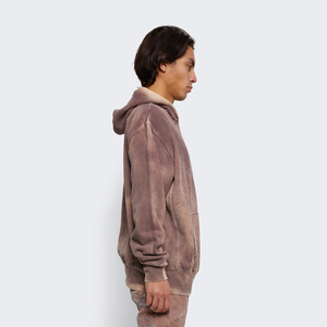 Sudadera con Capucha Gruesa y Lavada al Ácido Personalizada para Hombre y Mujer, 100% Algodón Teñido Liso para Invierno - Product Image 2