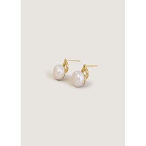 Pendientes de Perlas en Oro Rosa - Product Image 3