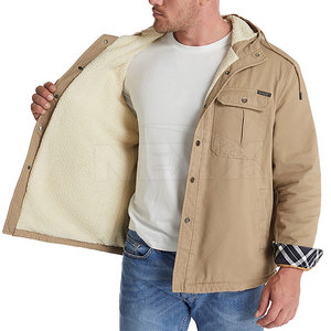 Men's High Street Style Stand Collar Letter Pattern <b>Cargo</b> Jacket with Custom Colors and Eco-Friendly Features - Product Image 5