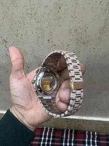 Montre en diamant Moissanite certifié GRA VVS pour homme, passe le testeur de diamant, acier inoxydable, montre de luxe sertie de diamants, style Hip Hop - Product Image 5