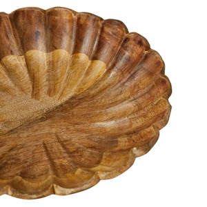 Tazón Moderno de Madera Tallada con Borde Festoneado - Product Image 6