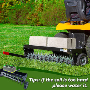 อุปกรณ์เสริม RCM ATV เครื่องเจาะดินแบบลากจูงหลังเครื่องเติมอากาศแบบแหลมพร้อมกระดุมเหล็กชุบสังกะสี - Product Image 2