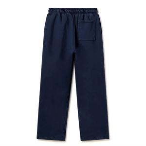 Pantalones de chándal para hombre, pantalones holgados de pierna ancha en blanco con logotipo personalizado OEM - Product Image 2