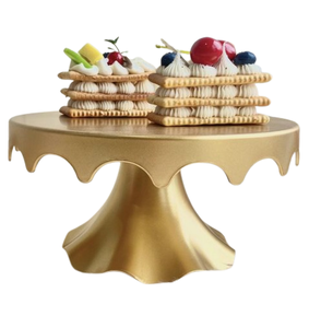 Support à Gâteau Rond Décoratif Plaqué Or Support à Cupcake Tea Party Pâtisserie Plateau de Service dans une Boîte Cadeau Matériau de Meilleure Qualité - Product Image 6