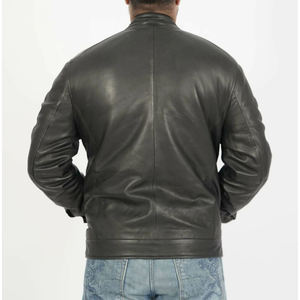New Arrival XELENT UNIFORM <b>Men's</b> High Quality <b>Biker</b> Genuine Cowhide Leather Anti-Bacterial Winter Hot Fashion Breathable <b>Jacket</b> - Product Image 3