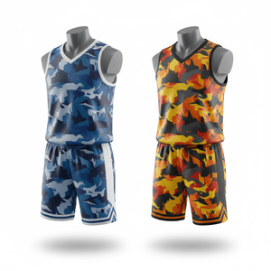 Sublimación personalizada transpirable 100% poliéster baloncesto uniformes conjunto hombres equipo Jersey y pantalones cortos - Product Image 3