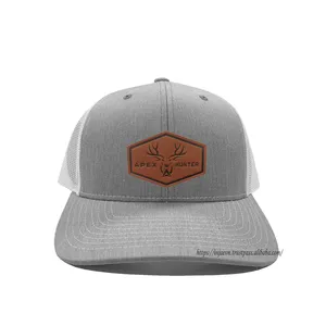 قبعات مخصصة من الجلد ريتشاردسون 112 قبعات سائقي شاحنات MOQ صغيرة قبعات مع مسمار خلفي مخصصة قبعات رياضية في فيتنامية للدعاية