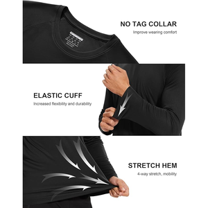 Camiseta de manga larga con estampado de microfibra transpirable para adultos, la mejor calidad, ajustada para hombre, última fabricación profesional de moda - Product Image 4