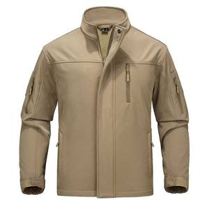 Chaqueta Softshell de Lona Unisex con Diseño Personalizado, Impermeable, Cuello Alto, Color Sólido, Servicio OEM, Chaquetas Softshell de Invierno para Hombre - Product Image 1