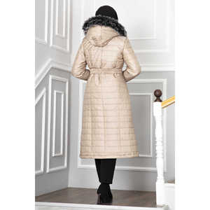 Chaqueta Acolchada con Capucha para Invierno, Tejido de Tela con Relleno de Fibra de Poliéster - Product Image 6