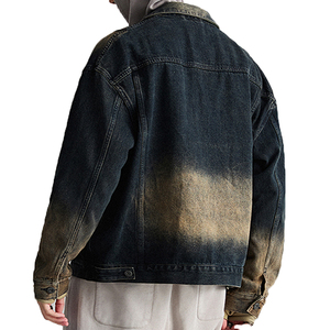 Venta directa de fábrica, chaqueta vaquera para hombre Vintage de alta calidad con diseño de logotipo personalizado privado para sesión de invierno, ropa Vintage disponible - Product Image 4