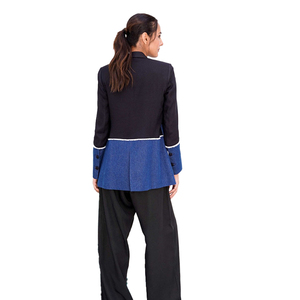 Blazer de Lana de Alta Calidad, Elegante y Casual para Negocios, Unisex, para Mujer, Tejido Sólido Antiarrugas, Cuello en V, Botón Único, 3D - Product Image 1