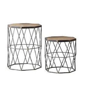 Llegada caliente Estilo Vintage Diseño clásico Metal Hierro Mesas de madera Tamaño personalizado Forma Color Usos en el hogar Hotel - Product Image 6