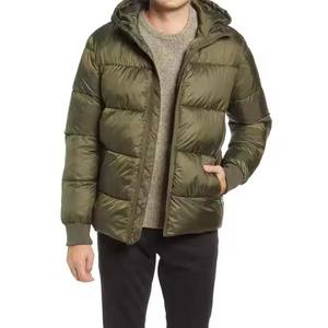 Veste pour hommes vestes pour hommes nouvelle vente en gros meilleur hiver chaud fermeture éclair à capuche matelassé doudoune épais duvet bouffant dernières couleurs - Product Image 1