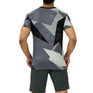 T-shirt respirant pour homme avec logo personnalisé, fabrication OEM ODM, vente en gros de t-shirts en coton pour homme, commande en gros - Product Image 4