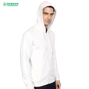Fabrication de sweats à capuche zippés personnalisés de haute qualité, double couche, épaules tombantes, coupe ample, unisexe, 100% coton - Product Image 6