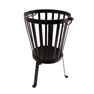 Bol à feu avec base pour poêle à bois cheminée maison et hôtel décoration de jardin panier à feu avec crochet de poker terrasse et jardin - Product Image 1