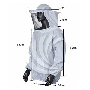 Ropa de Apicultura Económica, Media Traje Protector Contra Abejas, Transpirable, Chaqueta de Apicultor - Product Image 3