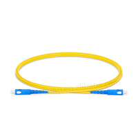 Câble de raccordement à fibre optique SC UPC APC PVC 2.0mm 3.0mm Câbles de communication à fibre optique monomode jaune