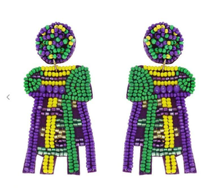 Pendientes colgantes Bordado Cuentas de vidrio Estilo moderno Calidad Premium Hecho a mano Diseño clásico Drop by glowin fashion - Product Image 4