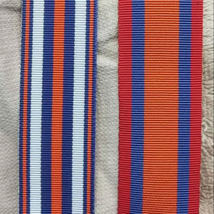 Ruban médaille uniforme écologique double face polyester/nylon - Product Image 1