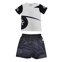 Camiseta de Compresión Ligera de Talla Grande con Estampado de Surf, Protección contra Erupciones, para Jiu Jitsu y MMA, con Logotipo Personalizado, Elástica en Cuatro Direcciones, Venta al Por Mayor OEM