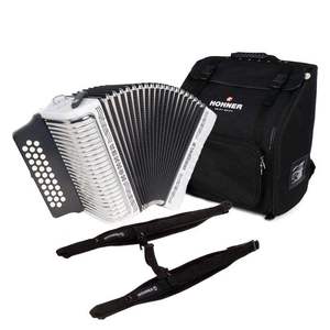 Nouvel accordéon diatonique à boutons Hohner Corona II - Product Image 2