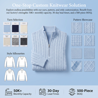 Pull rayé à col zippé pour homme, 100% coton tricoté, style décontracté chic, fabricant OEM ODM, vente en gros, faible MOQ