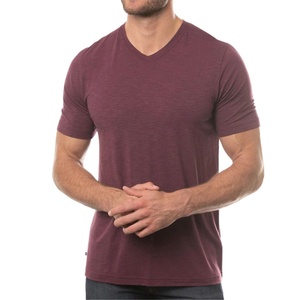 T-shirts unis de haute qualité pour hommes, Style décontracté, Logo personnalisé, 220g/m2, t-shirt surdimensionné en coton, vente en gros - Product Image 1