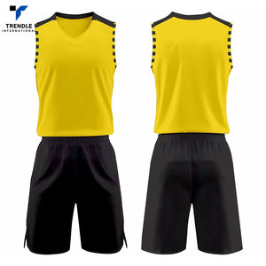 Ensembles d'uniformes de basketball confortables pour hommes, grande taille, sans manches, respirants, couleurs et logo personnalisables, 100 % polyester, pour sports de plein air - Product Image 1